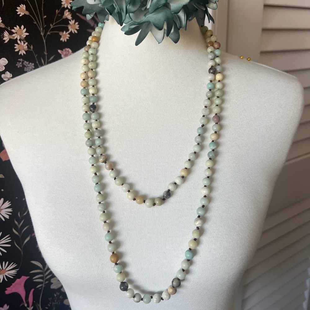 60” beaded necklace